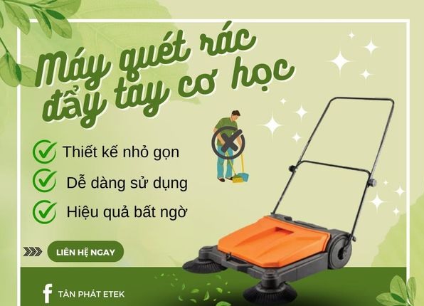 Máy Quét Rác Đẩy Tay Cơ Học MS680